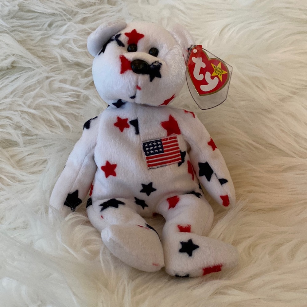 Vintage Beanie Babies Patriotic bear ‘Glory’